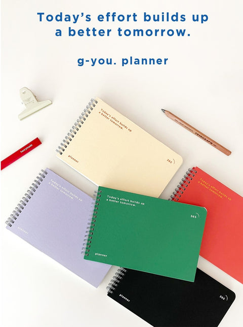 Build Up 365days Daily Planner [5colors] | Daily Time Scheduler