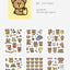 momossi Sticker Pack | 6sheets | Bear Sticker