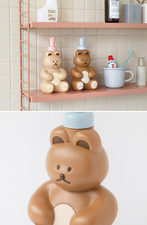 DONATDONAT Bear Liquid Dispenser [4colors] | Shampoo & Shower Gel Dispenser