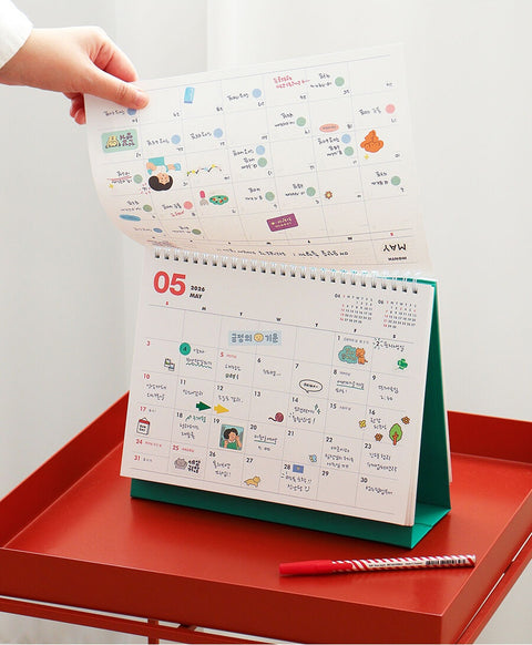 2026-2027 Desk Calendar + Undated Scheduler