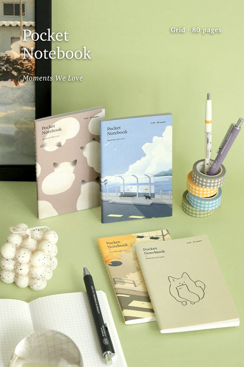 Pocket Notebook v.3 _ Grid [4types] | Squared Notebook