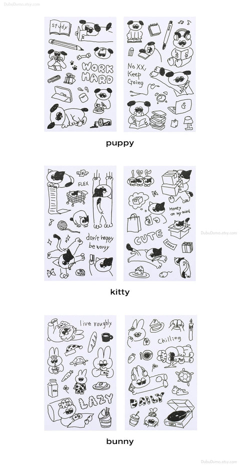 Daily Drawing Sticker ver.1 [3types]