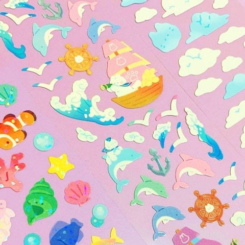 Twinkle Deco Sticker [Sailing] | Dolphin