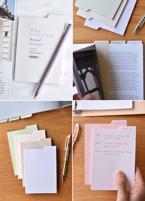 Index Sticky Notes [12types] Blank, Line, Grid Sticky Memo