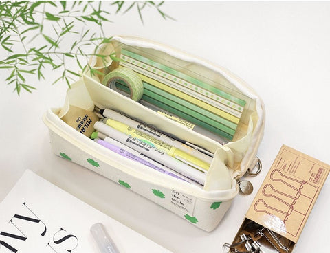 on the table Cube Pencil Case [2types]
