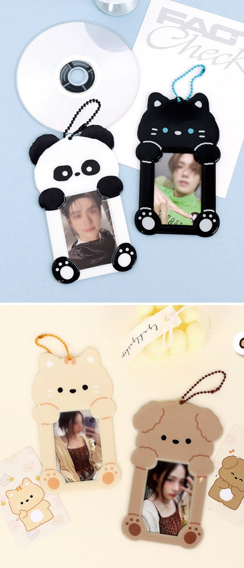 Animal Friends Photo Card Holder [12types] | Key Ring