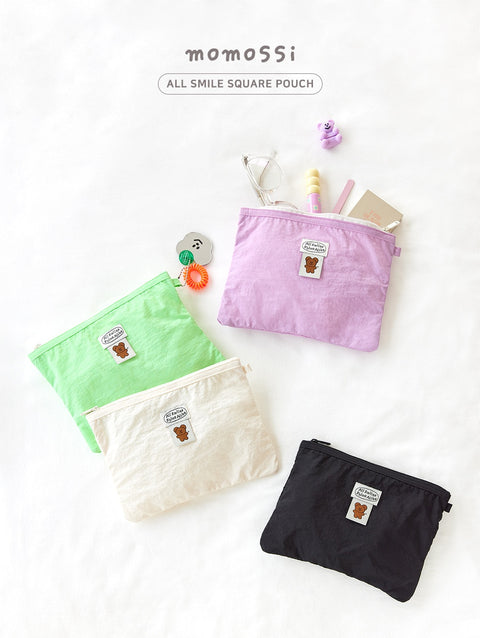 momossi All Smile Square Pouch [4colors] | Daily Pouch