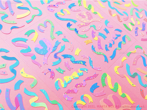 Twinkle Deco Sticker [Ribbon Confetti]