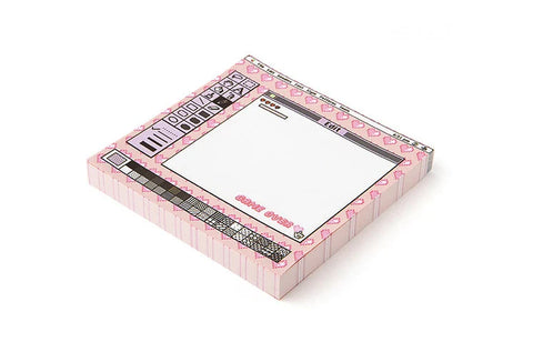 Moonlight Pink Game Over Memo Pad