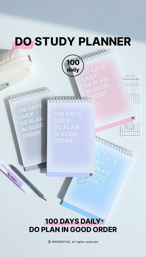 Do Weekly Daily Planner 100Days [4colors] | Desk Study Planner