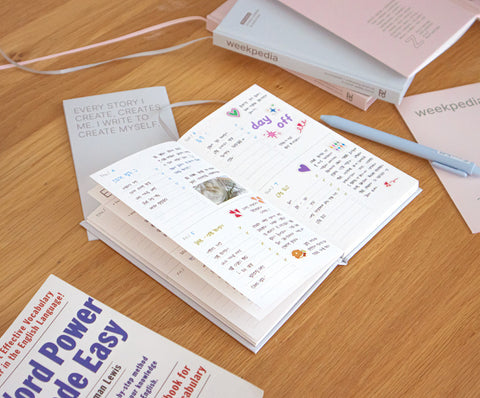 Weekpedia Weekly Planner for 6 months [2colors]