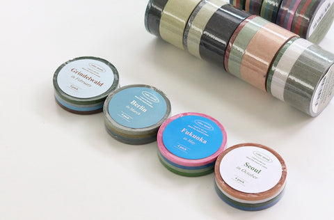 Slim Masking Tape 4PCS [4types] | Mood in Travel