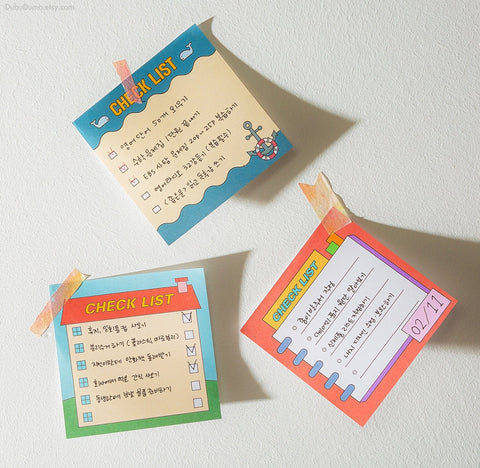 Ardium Checklist Memo Pad [3types] | To Do List