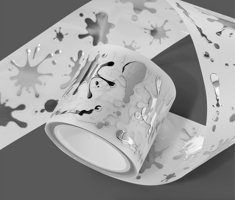 GLEN Splashing Kiss Cut Tape | Ink Sticker