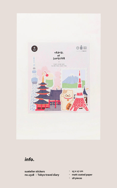 Planner Seal Stickers [1528 Tokyo travel diary]