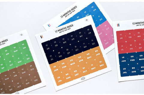 Monthly Index Stickers | Tab Sticker 12months