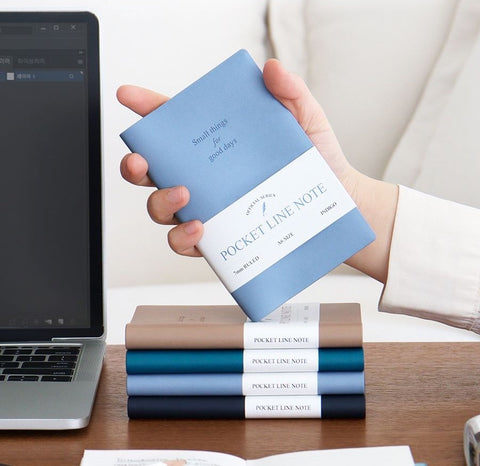 Official A6 Pocket Handy Line Notebook [4colors]