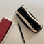 Clam Round Pencil Case [Black R, Mini] | Pen Pouch