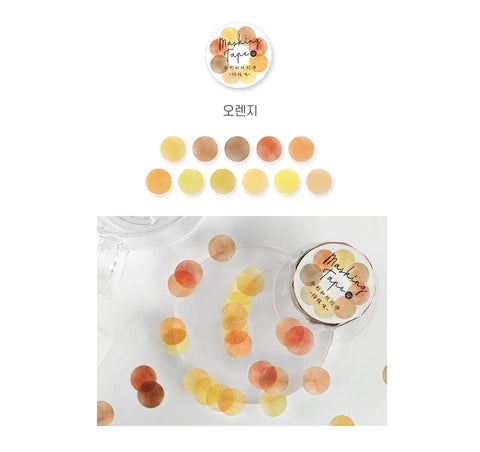 Watercolor Masking Tape [Orange]