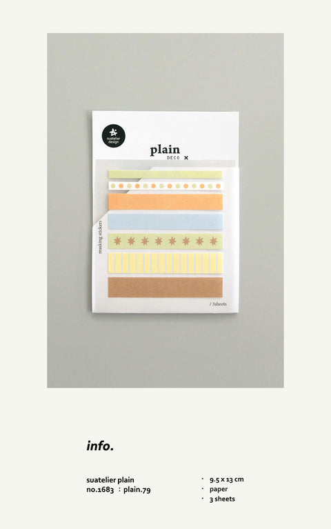 Planner Stickers [1683 plain.79] | Label