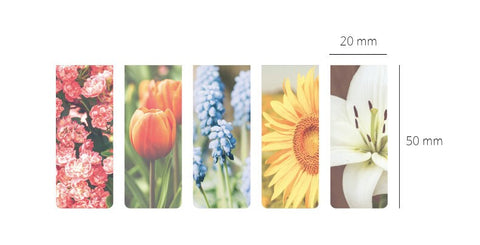 Magnetic Bookmarks 5P _ Garden Flower