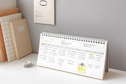 Weekly Desk Planner [2colors] | Weekly Scheduler