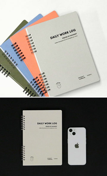 A5 Daily Work Log Notebook [4colors] – dubudumo