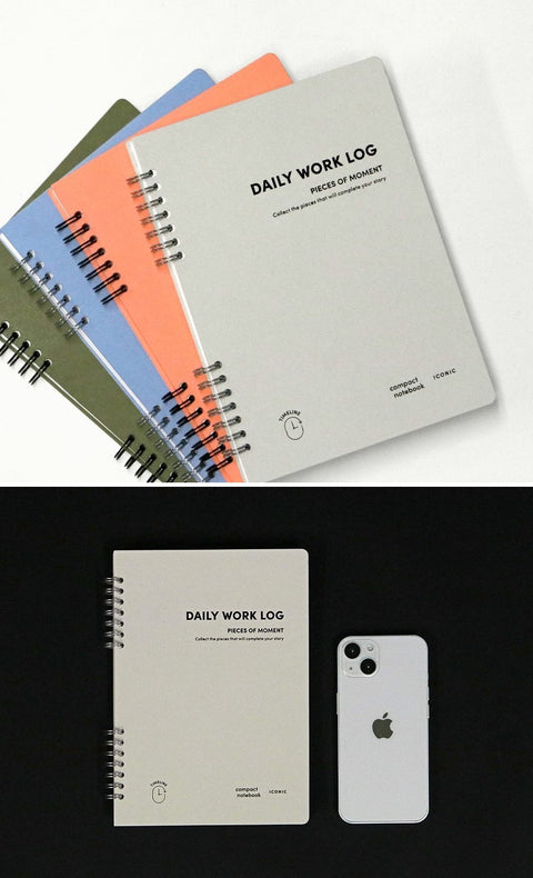 A5 Daily Work Log Notebook [4colors]