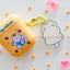 Flat Cat Acrylic Diary Charm | Kitty Key Rings