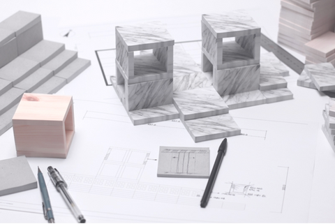 Sticky Block Memo Notes S [Marble]