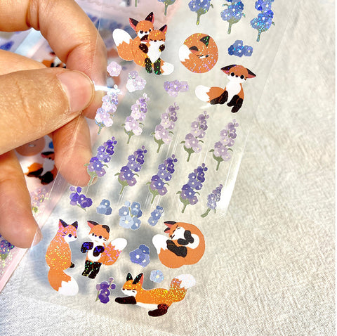 Seal Sticker [Delphinium & Fox]