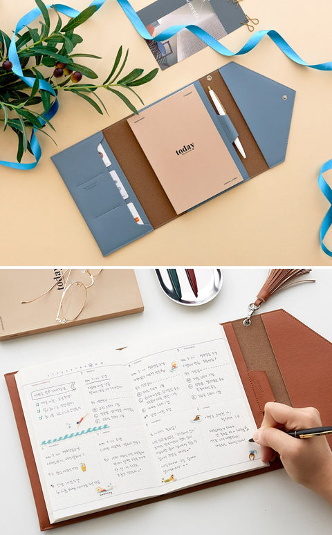 Clutch Organizer + Diary Set [8colors]