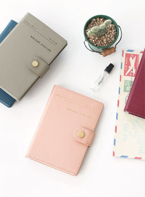 iconic Snap Passport Case [Pink] | Anti Skimming