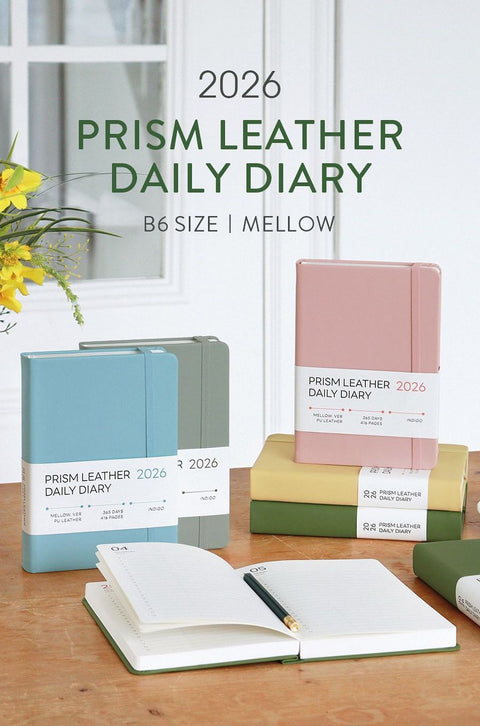 2026 PRISM Daily Diary B6 [5colors] | Daily Planner 2026