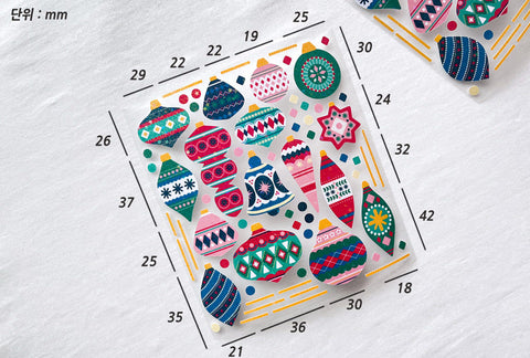 Christmas Tree Decoration Seal Sticker | Deco Sticker