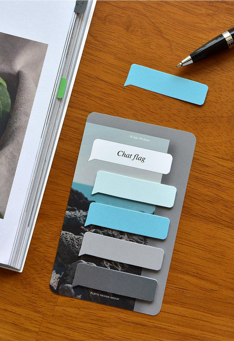 Chat Flag Sticky Notes [6types] | Adhesive Notepad