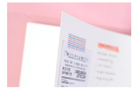 A5 6Rings Planner Inserts [4colors] | Thick Paper | Diary Inserts