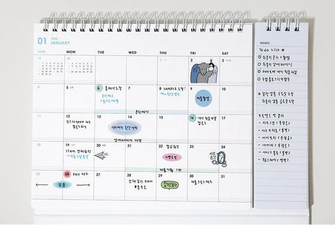 2026 A Piece of Desk Calendar [4colors]