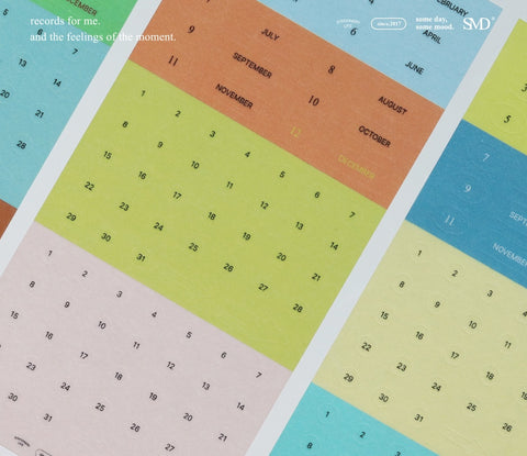 Number Seal Sticker [4types] | Day Sticker