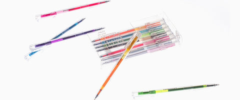 LIFE&PIECES Clear Gel Pen Set 0.38mm _ 14colors Set