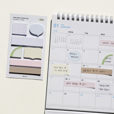 Mini Memo Sticky Notes [2types] | Bookmark