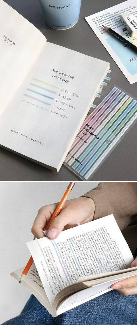 Index Long Highlighter Blur Sticky Notes [2types]