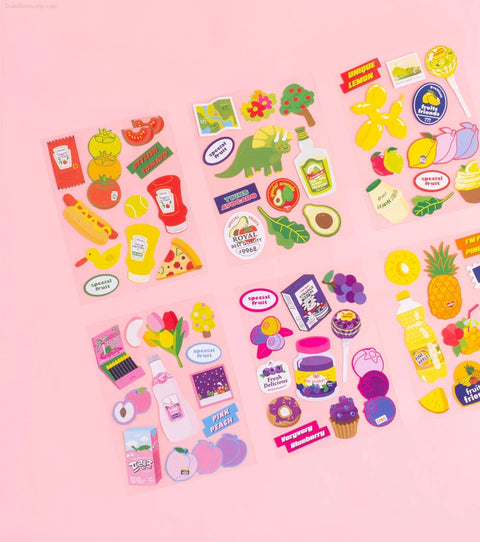 Lucalab Fruits Deco Stickers [6types]