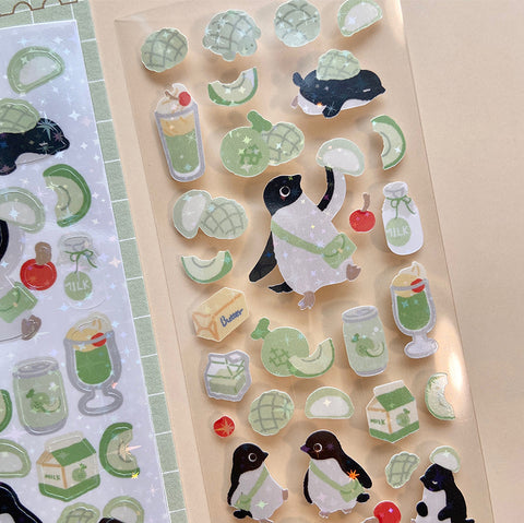 Seal Sticker [Penguin & Melon Bread]