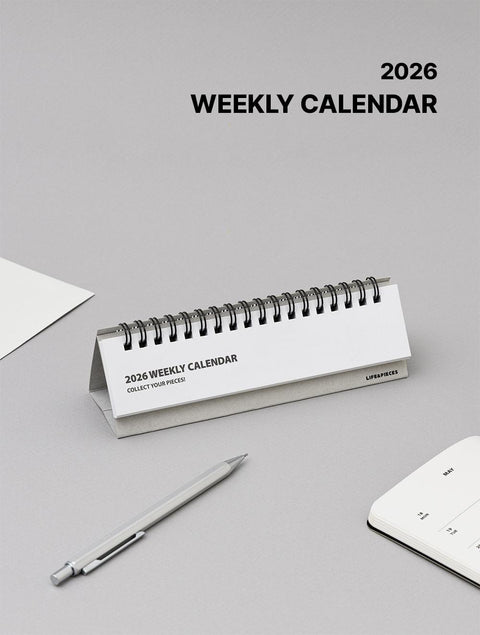 2026 Life&Pieces Desk Weekly Calendar