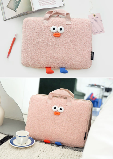 Brunch Brother 13" Pompom Laptop Pouch Wide [3colors]