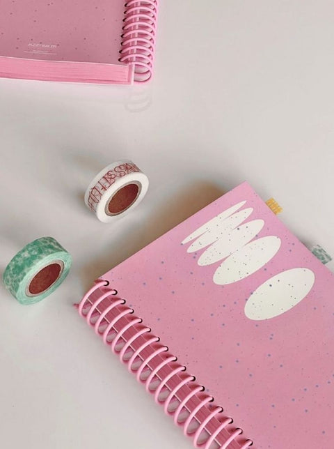 Pink Snow Blank Notebook