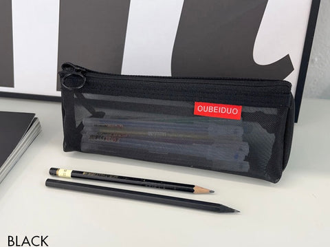 Simple Triangle Mesh Pen Pouch [3colors]