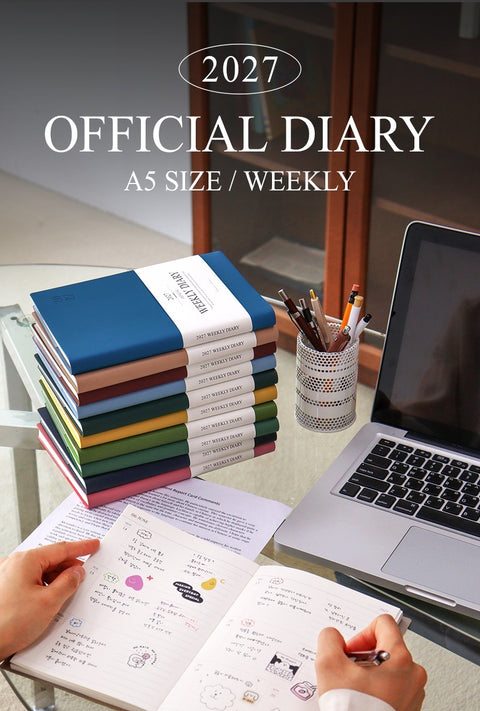 2027 Official A5 Weekly Planner [10colors] | Weekly Diary