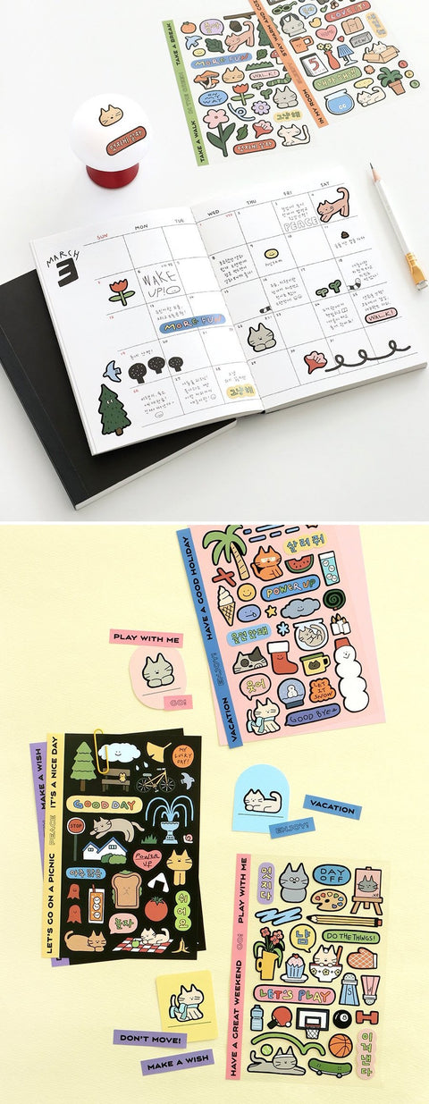 Doodle Removable Sticker Pack | 6sheets